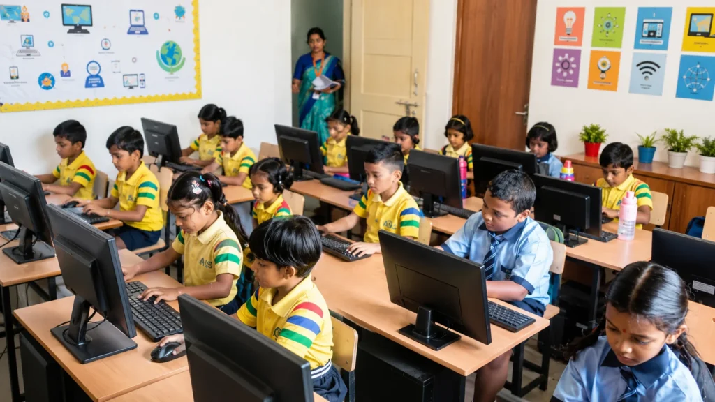 Ashikesh Seedlings School Raipur classroom activities and school values 01